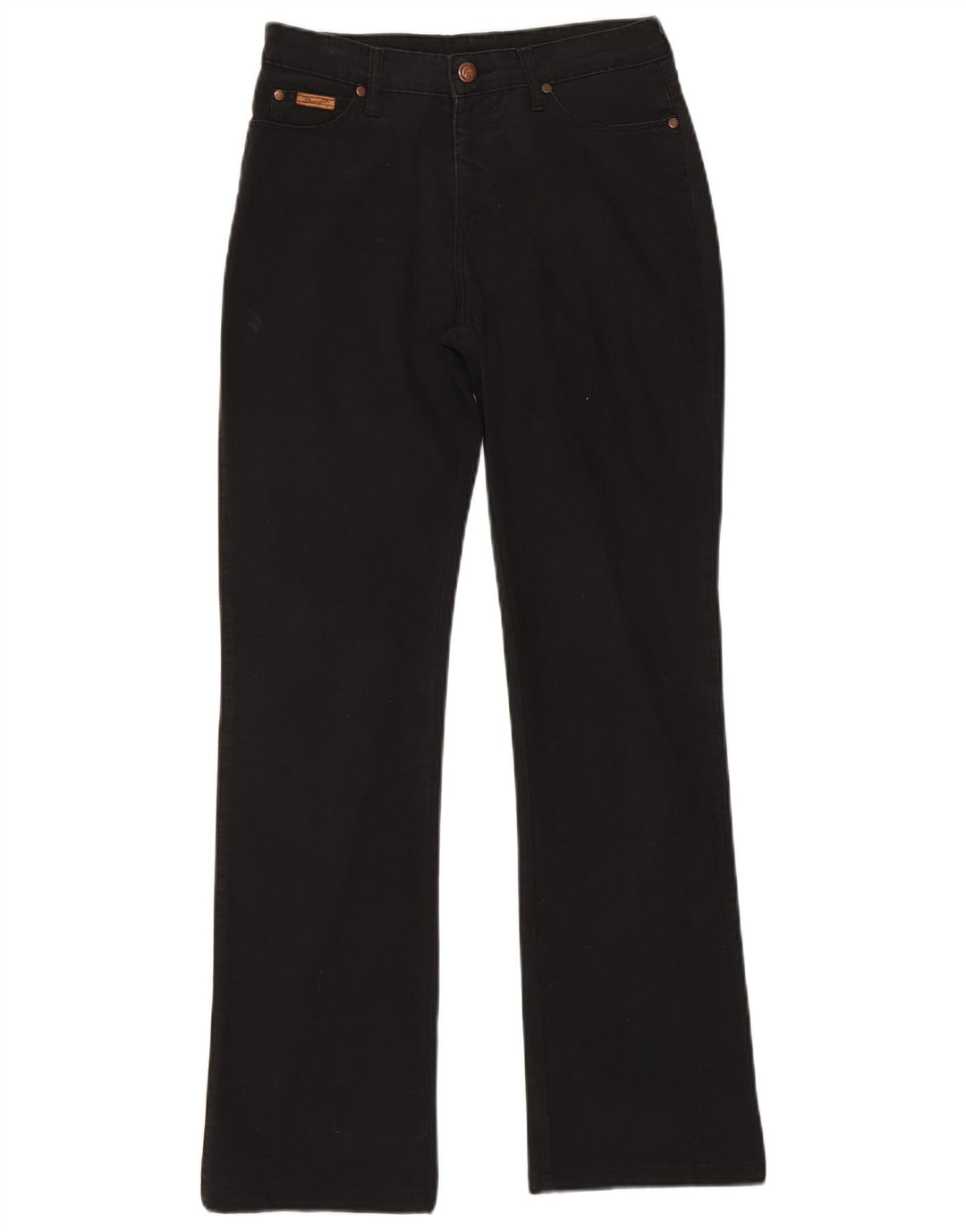 WRANGLER Ženske Bootcut traperice W28 L30 Crni pamuk