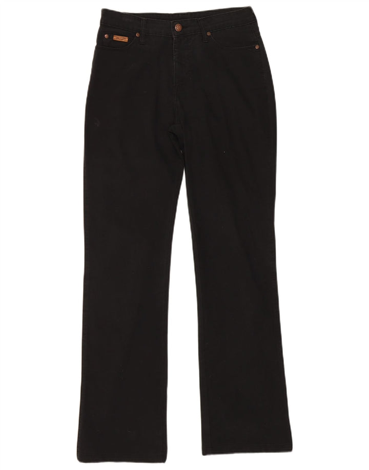 WRANGLER Ženske Bootcut traperice W28 L30 Crni pamuk