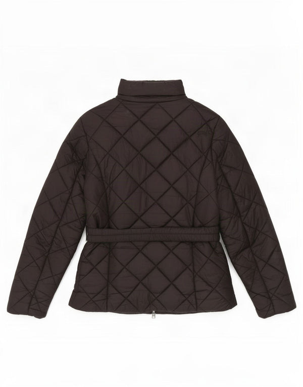 Guess Womens Quilted Jacket UK 12 Medium Black Polyamide