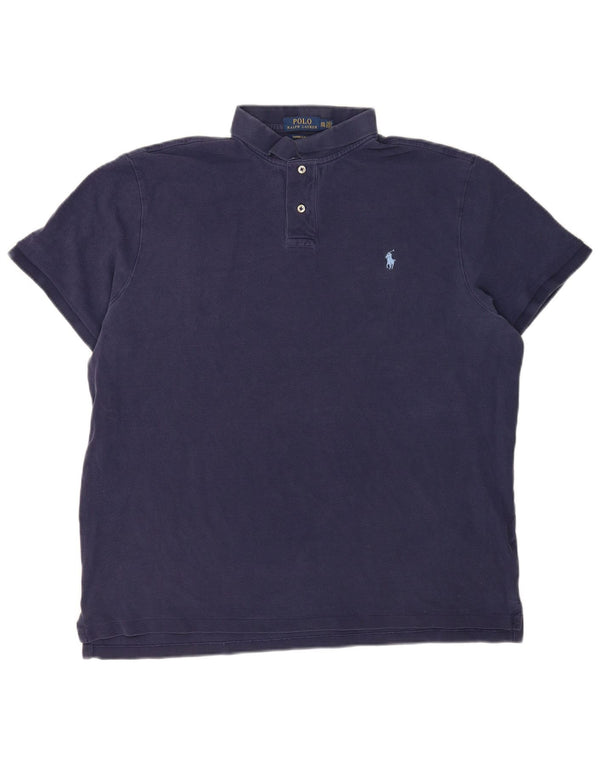 Polo Ralph Lauren muška uska polo majica prilagođenog kroja 2XL tamnoplavi pamuk
