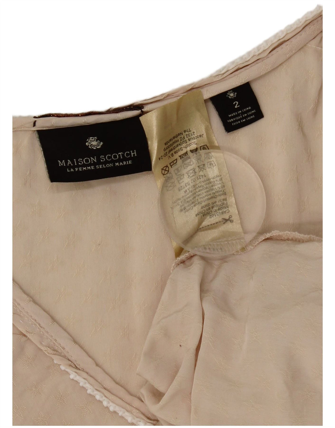 Maison Scotch ženski veliki prsluk US 2 XS bež viskoza