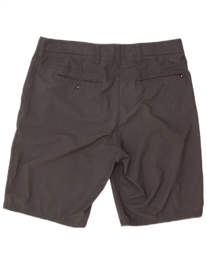 Muške kratke hlače Hurley Chino W33 srednje sivi geometrijski poliester