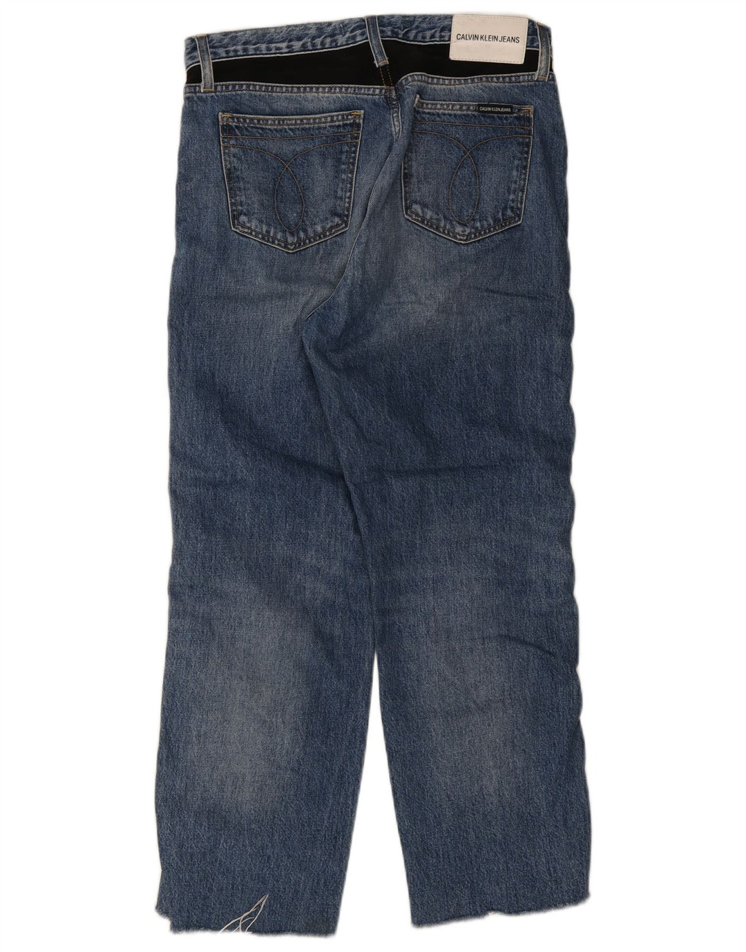 Calvin Klein ženske ravne traperice W30 L26 plavi pamuk
