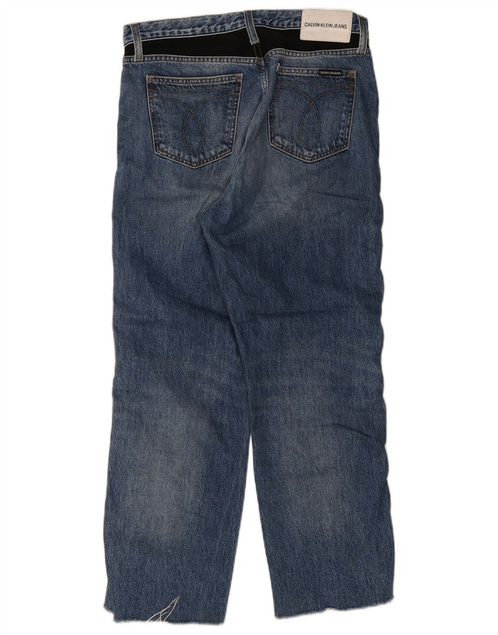 Calvin Klein ženske ravne traperice W30 L26 plavi pamuk