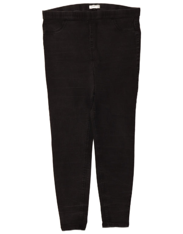 Marks & Spencer ženske jegging traperice UK 18 XL W38 L28 crni pamuk