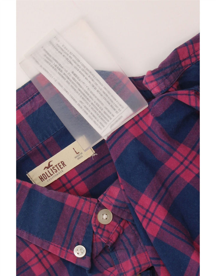 HOLLISTER Muška košulja veliki plavi karirani pamuk
