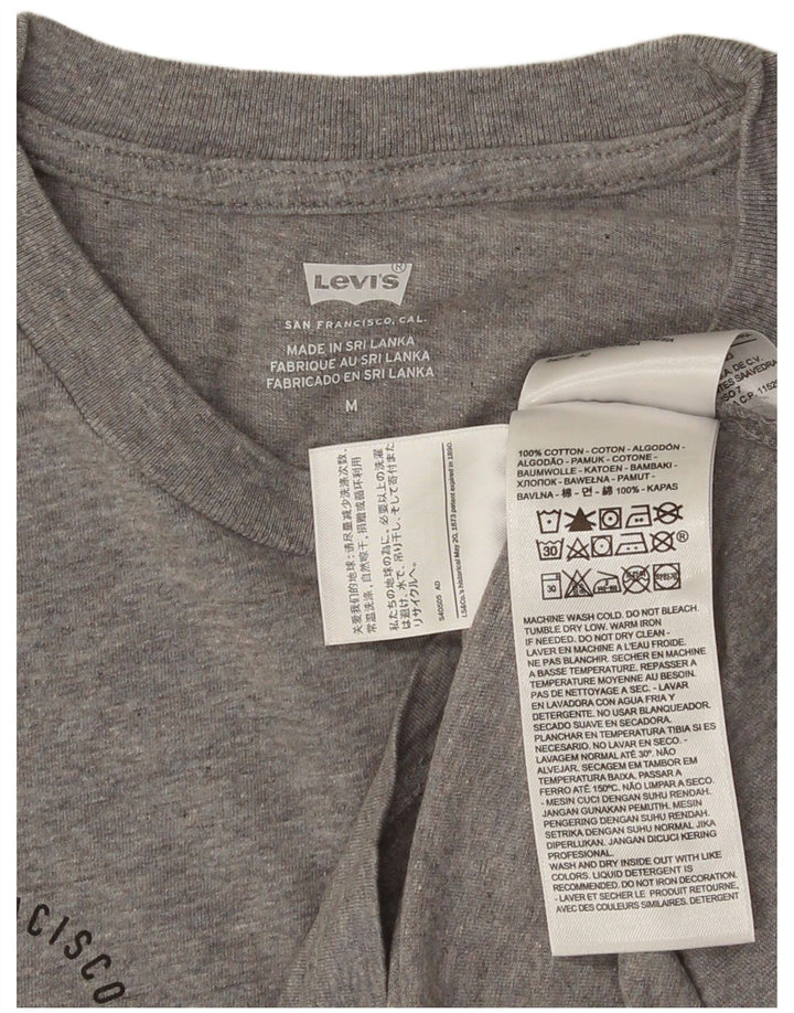LEVI'S muška majica kratkih rukava s grafičkim motivima, srednje sivi flekasti pamuk