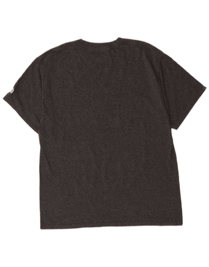 Champion Mens Rice University Graphic T-Shirt Top srednje sivi pamuk