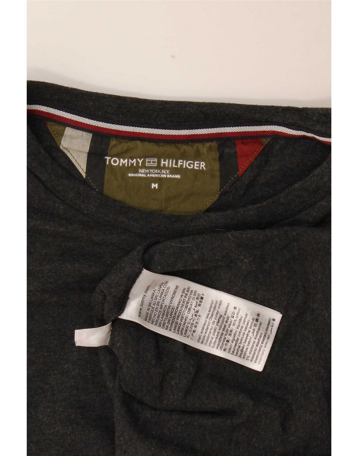 Tommy Hilfiger muška majica dugih rukava srednje sive boje od pamuka