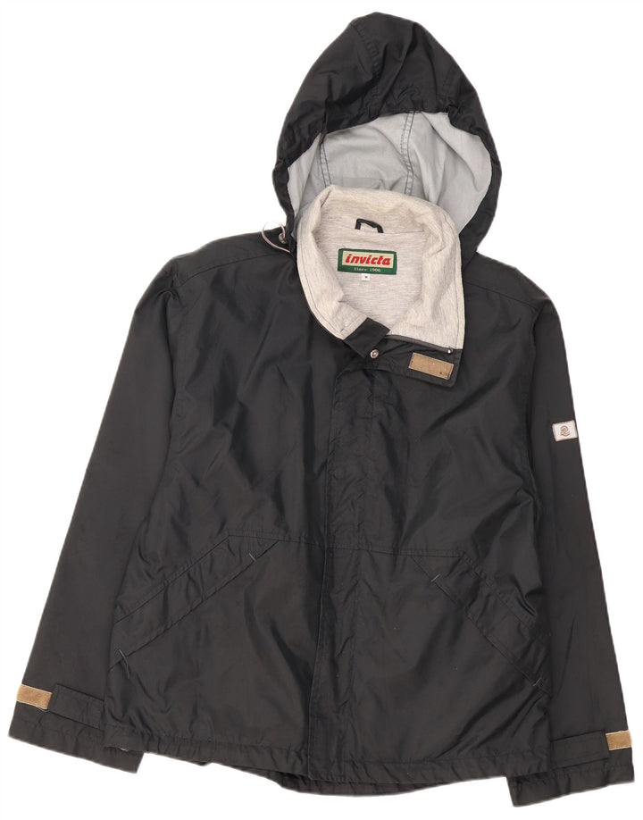 INVICTA muška vjetrovka s kapuljačom UK 38 Srednje crni najlon