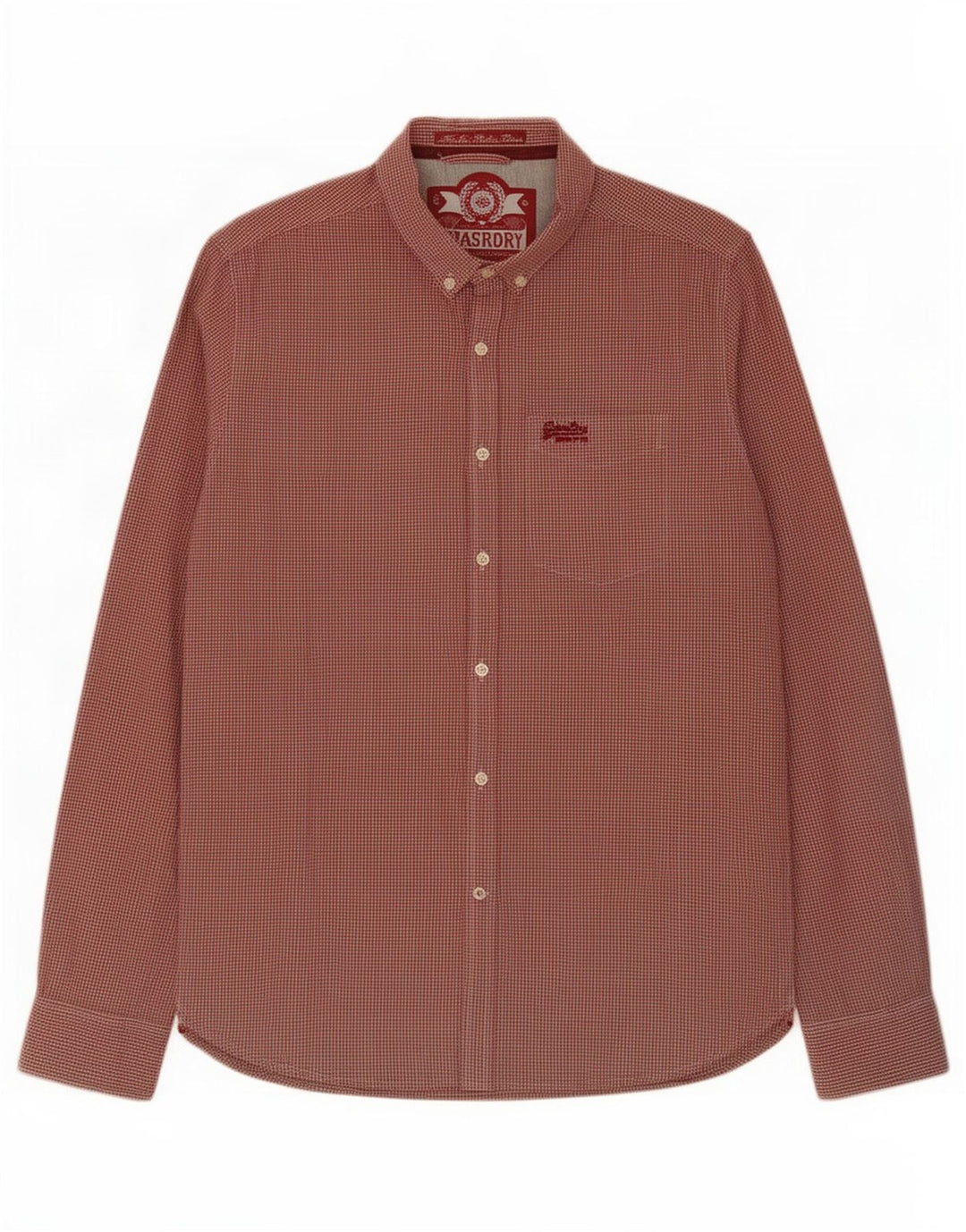 Superdry muška košulja Large Red Gingham pamuk