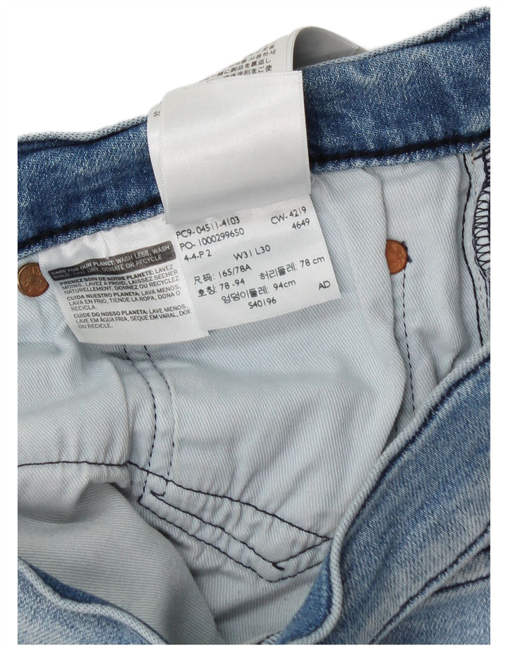 Levi's muške ravne traperice W31 L30 plavi pamuk