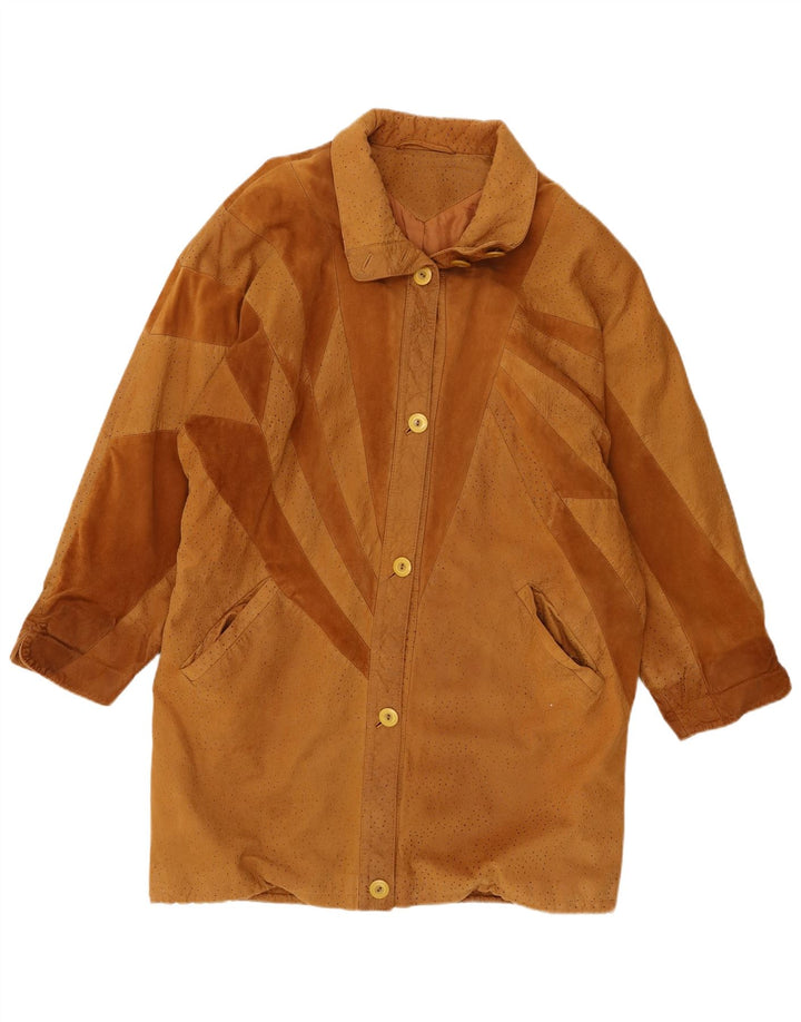 Barth ženski kaput od antilop kože UK 16 velika smeđa koža