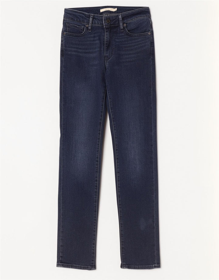 Levi's ženske 712 uske traperice W26 L30 tamnoplavi pamuk