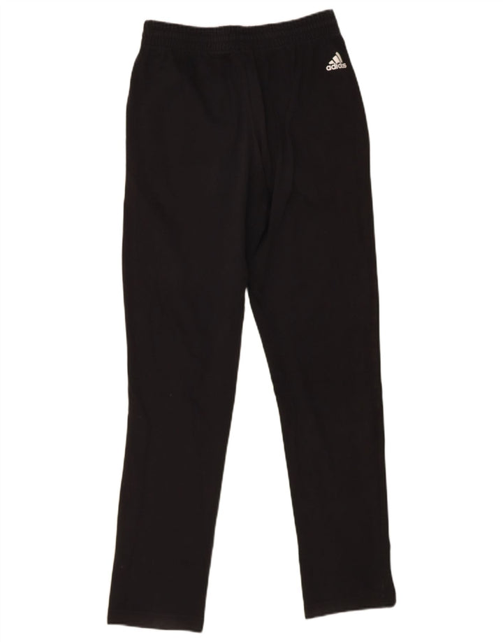 ADIDAS Mens Graphic Tracksuit Trousers Small  Black Cotton