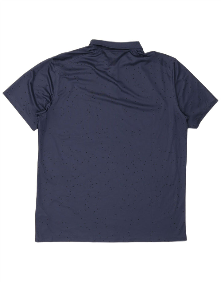 Nike muška Dri Fit standardna polo majica velika tamnoplava poliesterska