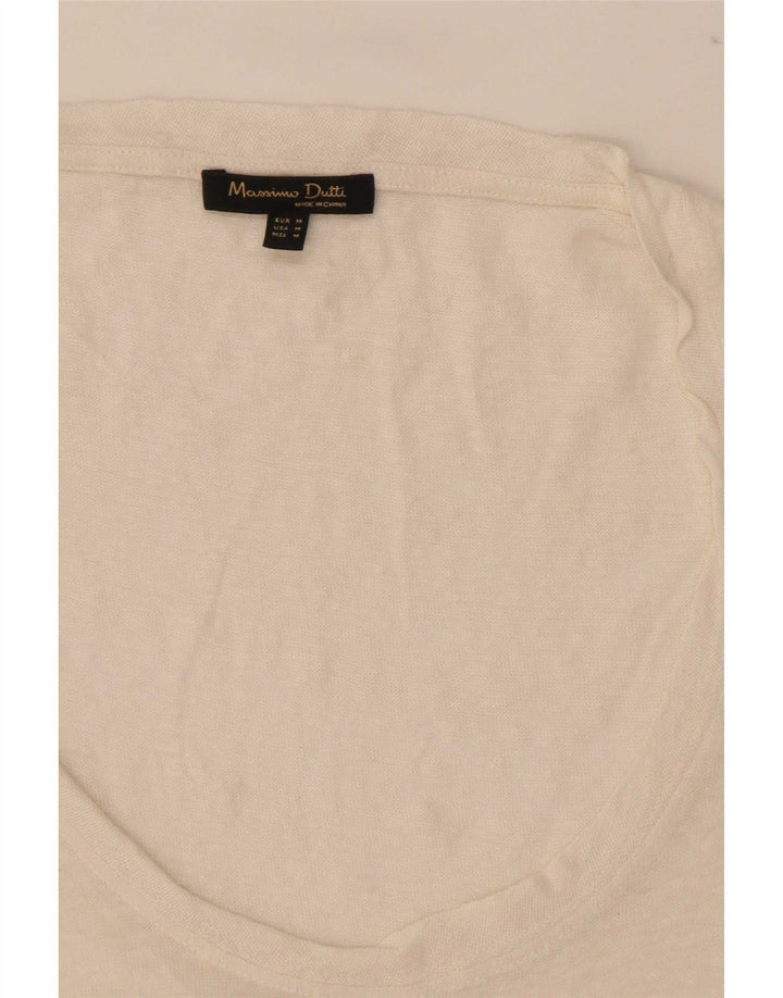 Ženski prsluk Massimo Dutti UK 14 srednje bijele boje