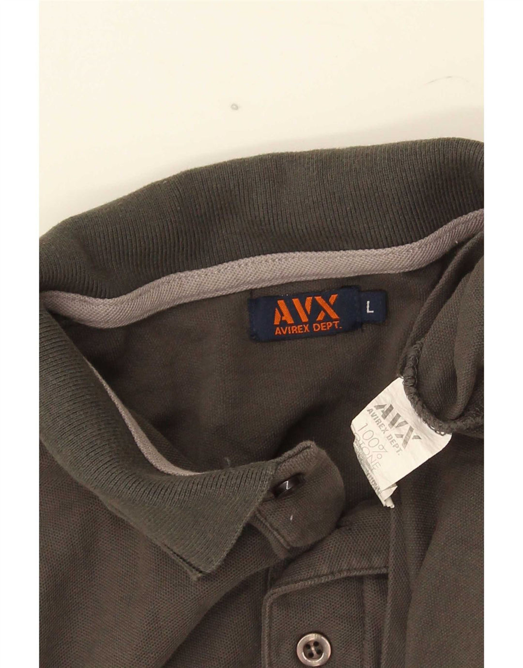 Avirex muška polo majica velika siva prugasta pamuk