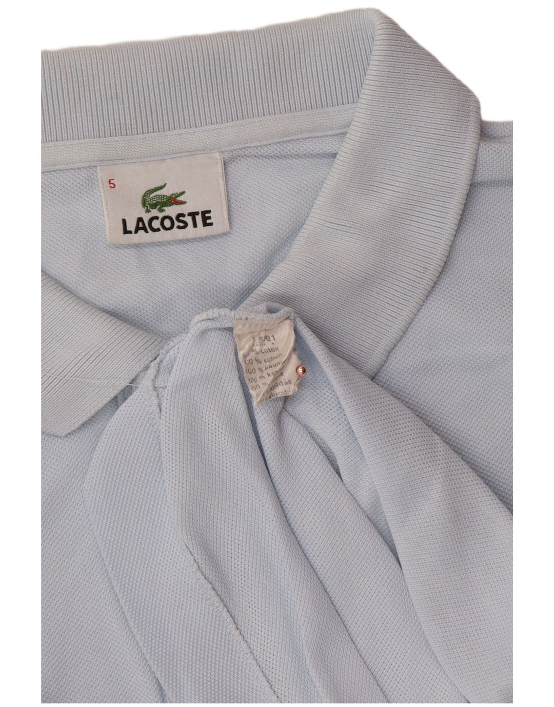 LACOSTE muška polo majica veličine 5 velika plava pamuk