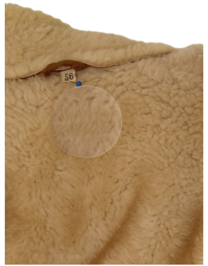 Vintage muška jakna s kratkim kopčanjem s dvostrukim kopčanjem IT 56 3XL smeđa