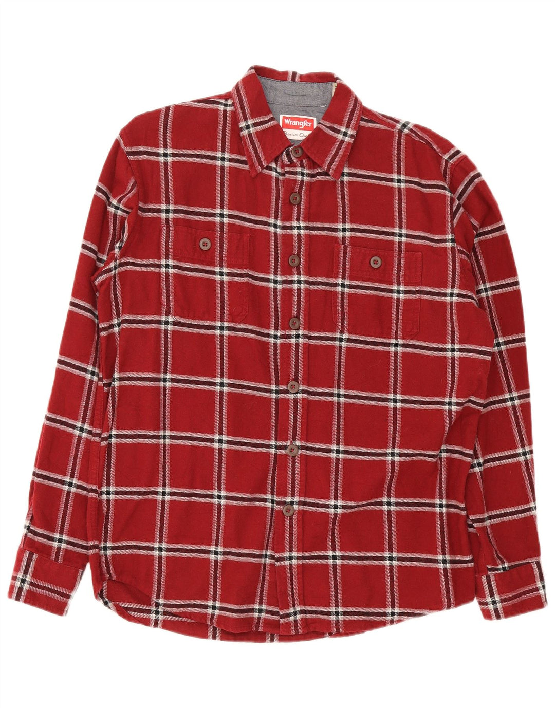 Wrangler muška flanelska košulja, srednji crveni karirani pamuk