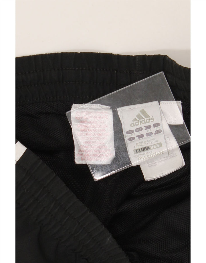 ADIDAS Boys Climalite Tracksuit Trousers 13-14 Years  Black Polyester Vintage Adidas and Second-Hand Adidas from Messina Hembry 
