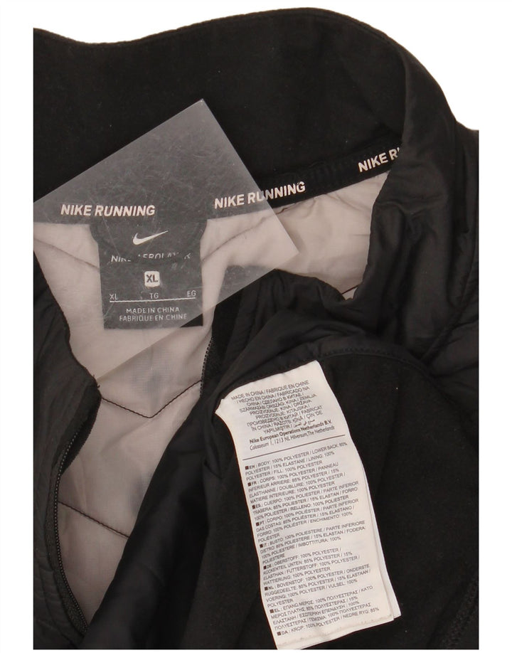 Nike muška majica za trčanje UK 42 XL crni poliester u boji