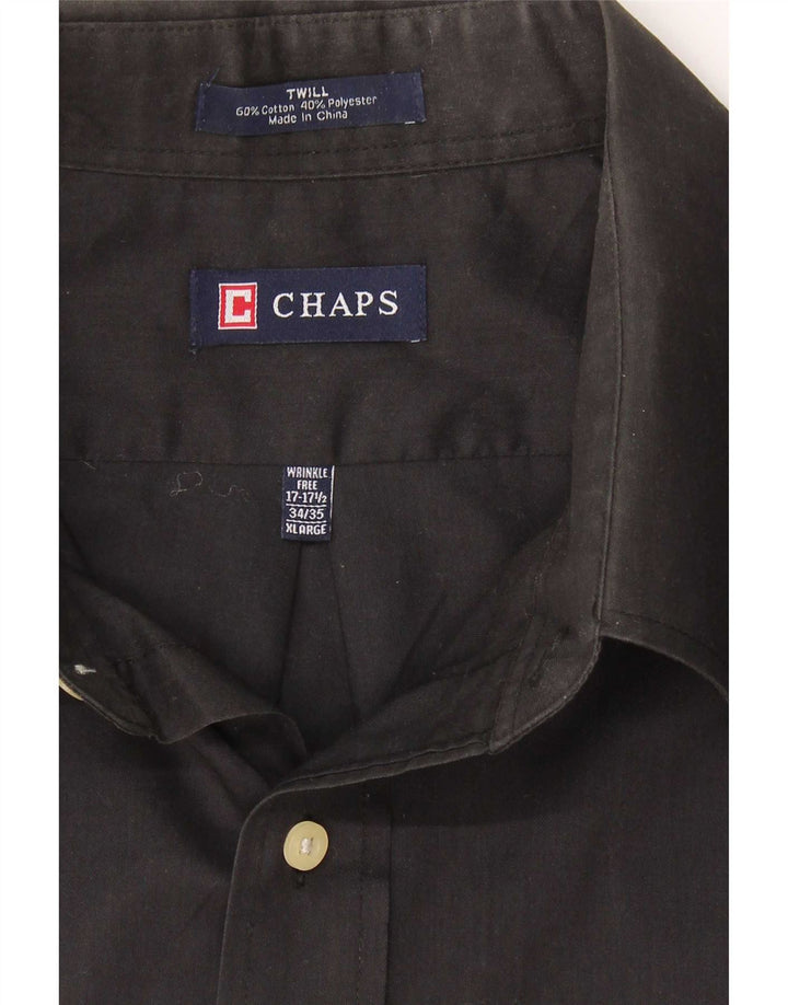 Chaps muška košulja veličina 17 1/2 XL crni pamuk