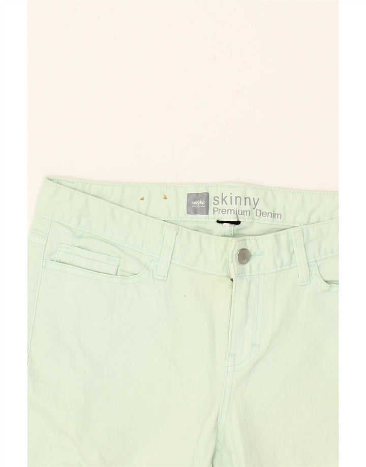 MOSSIMO Womens Skinny Jeans W34 L29 Green Cotton Vintage Mossimo and Second-Hand Mossimo from Messina Hembry 