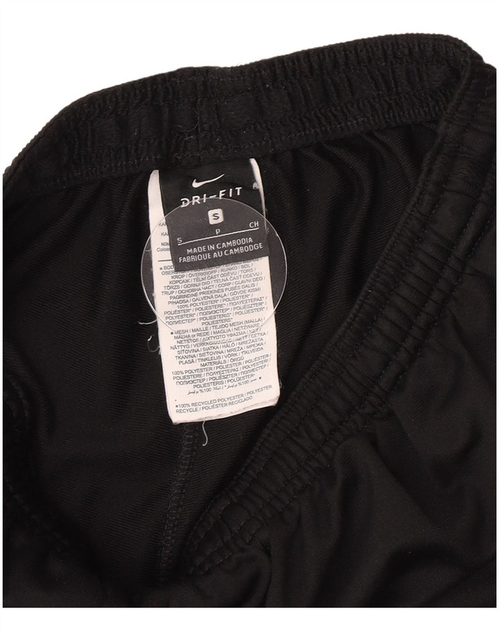 Nike Ženske Dri Fit Trenirke Hlače UK 8 Male crne poliesterske