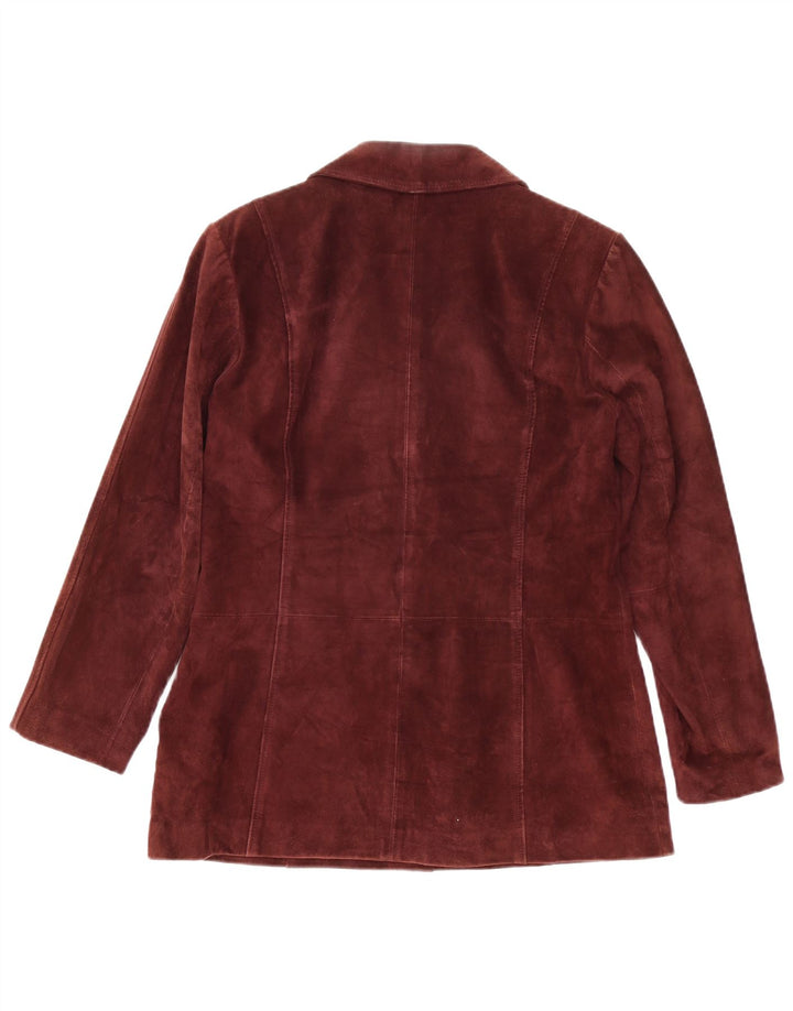 Marks & Spencer ženski sako s 5 gumba UK 14 Srednje bordo