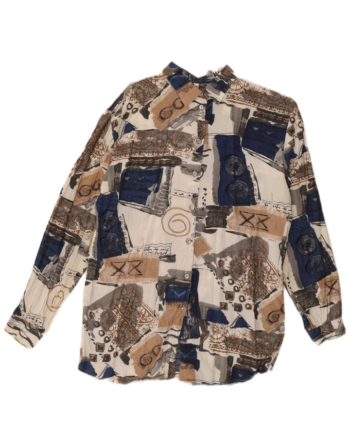 Vintage ženska košulja EU 44 XL Višebojna patchwork viskoza