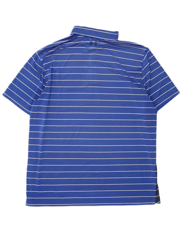 Under Armour muška polo majica Heat Gear 2XL tamnoplavi poliester na pruge