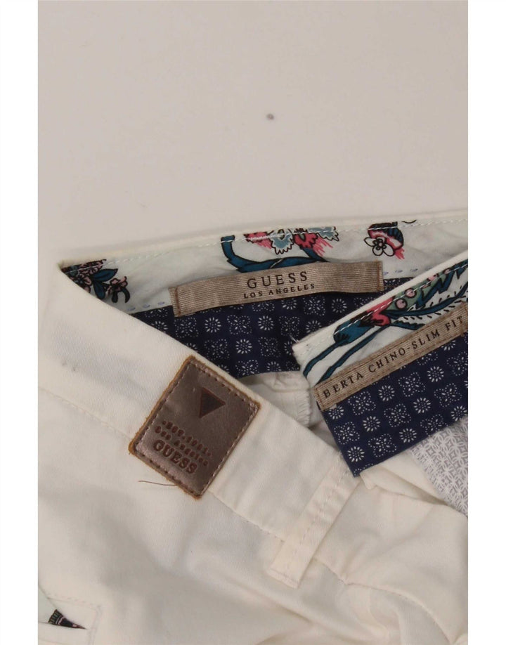 Guess ženske Berta chino hlače uskog kroja W34 L29 bijele