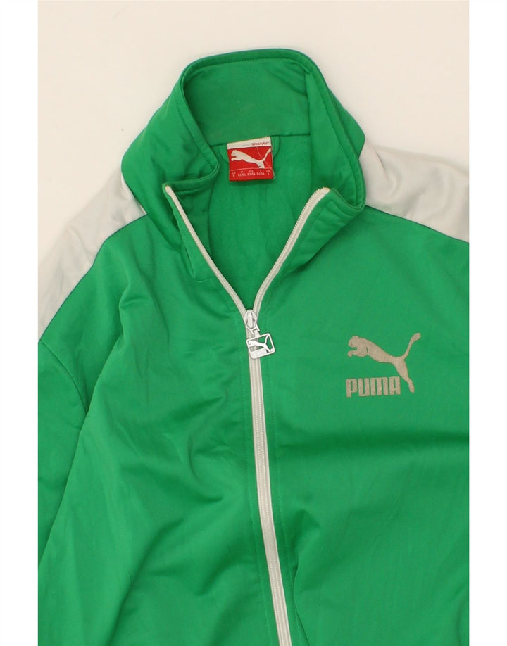 PUMA muška gornja jakna trenirke veliki zeleni poliester