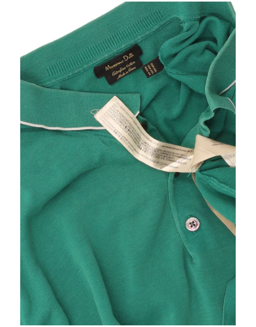 Massimo Dutti muška polo majica 2XL zeleni pamuk