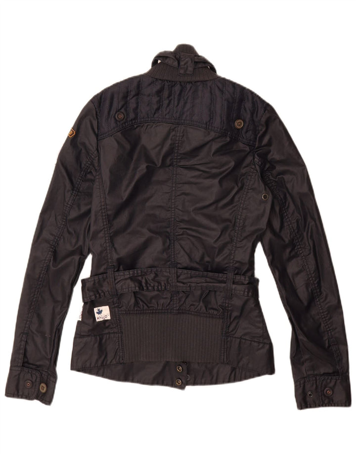 KHUJO Ženska pomoćna jakna UK 10 Mala tamnoplava pamuk