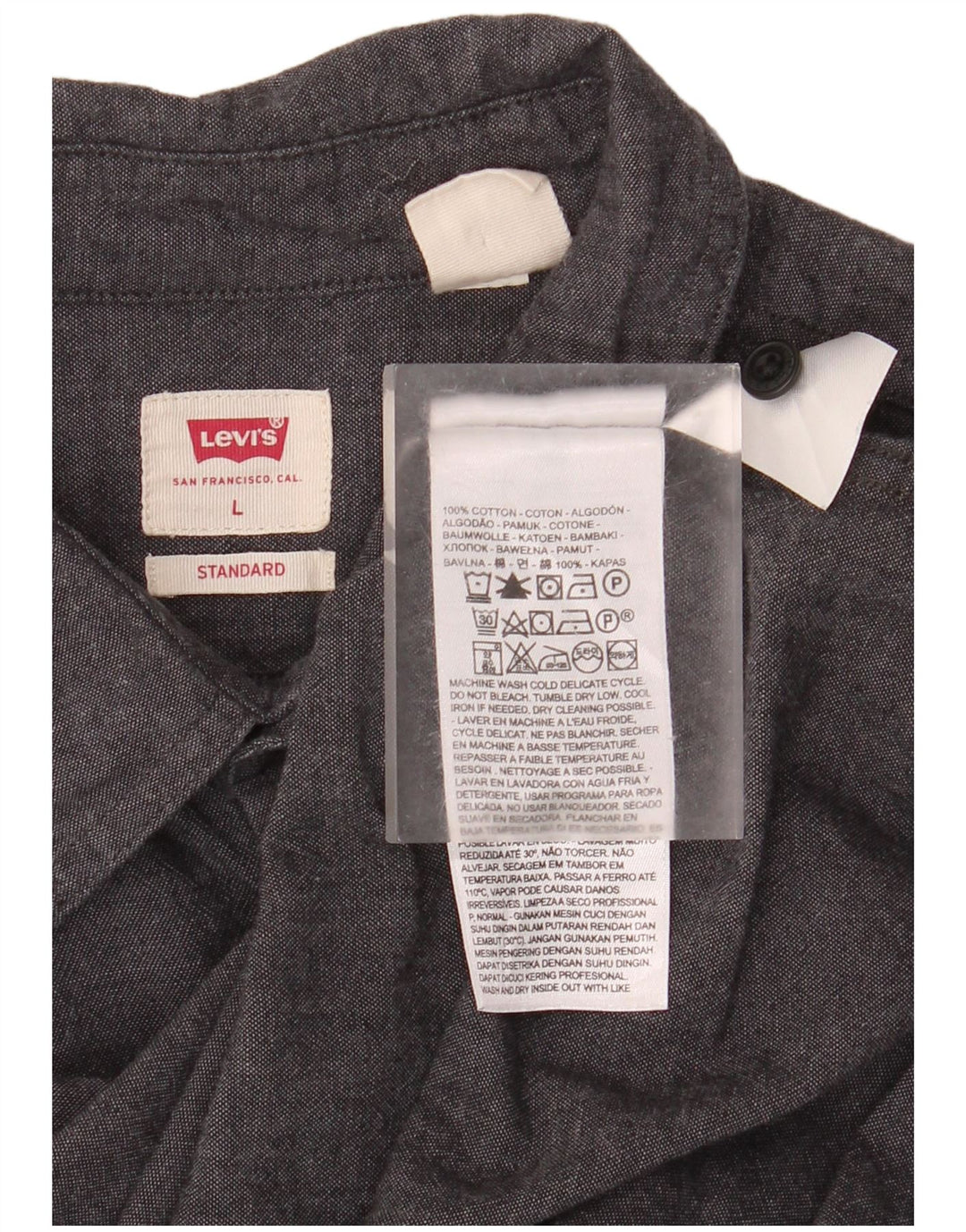 LEVI'S muška standardna majica kratkih rukava, veliki sivi pamuk