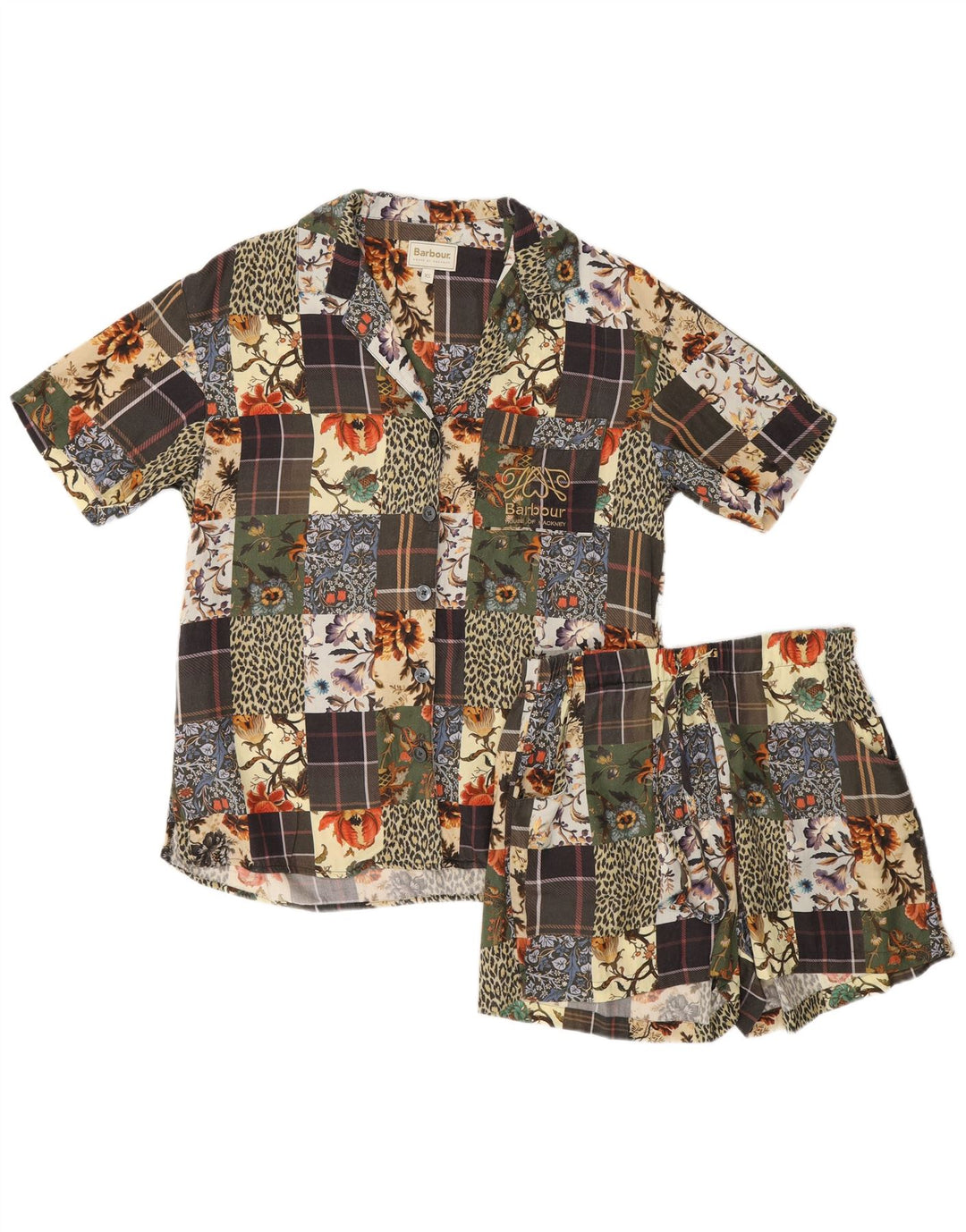 Barbour ženski komplet za spavanje od 2 dijela UK 6 XS W26 Raznobojni patchwork