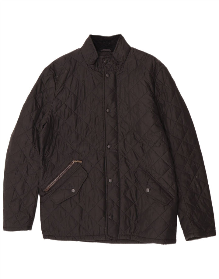 Barbour muška prošivena jakna UK 38 srednji crni poliester
