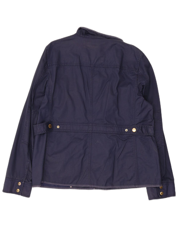 J. Crew Ženska pomoćna jakna UK 18 XL tamnoplavi pamuk