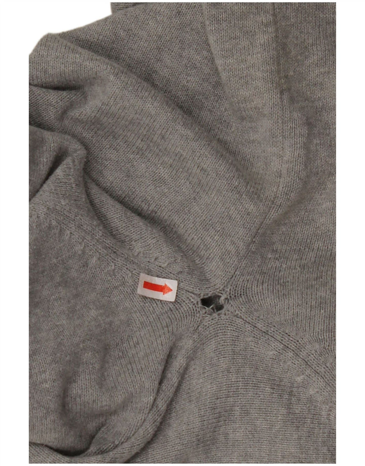 NAUTICA Muški džemper s izrezom s patentnim zatvaračem XL Sivi Argyle/Diamond Pamuk