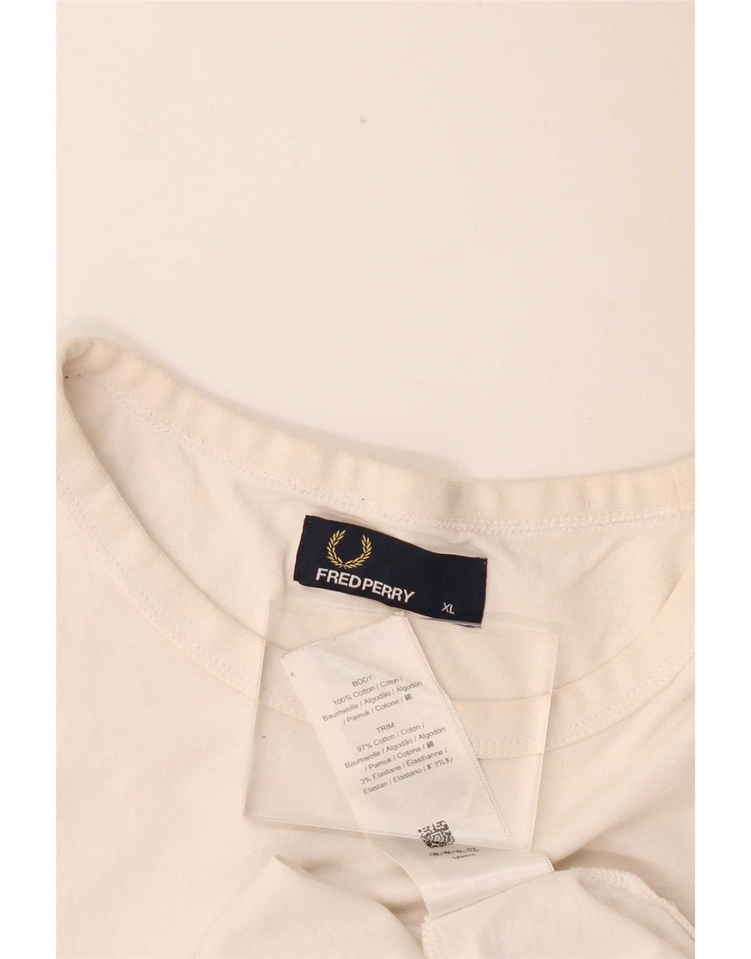 Fred Perry muška majica XL bijeli pamuk
