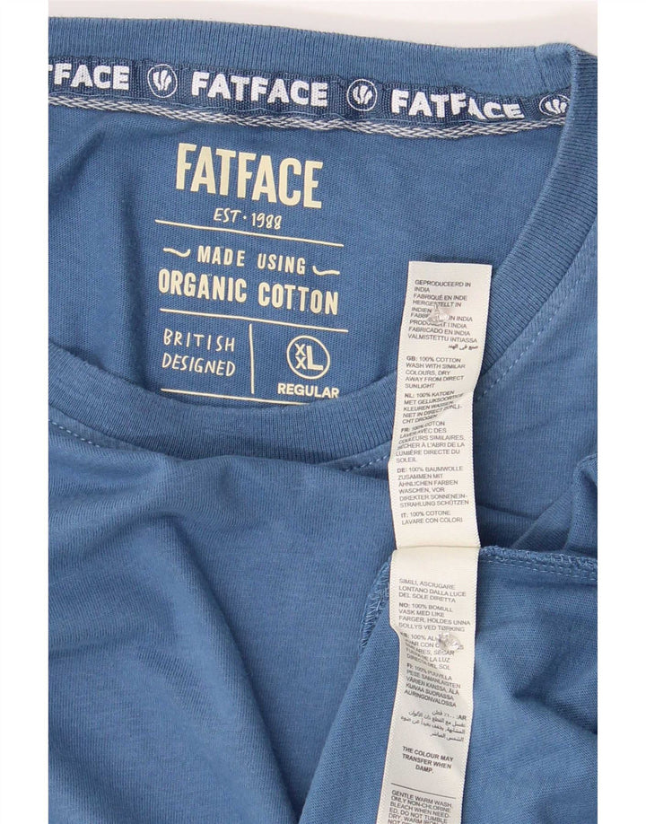 Fat Face muška majica kratkih rukava 2XL plavi pamuk