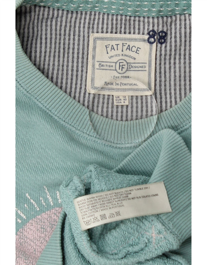 Fat Face ženski džemper s okruglim izrezom UK 12 Srednje plava