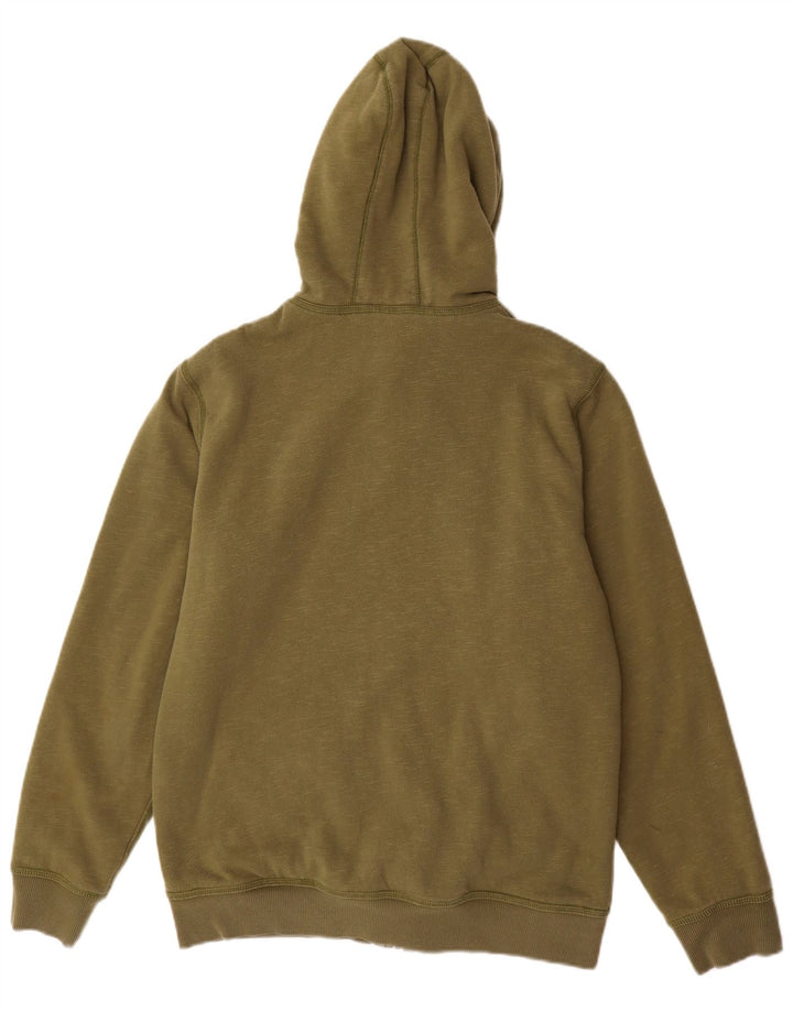 O'NEILL Muški šerpa pulover s kapuljačom na patentni zatvarač Srednje zeleni pamuk