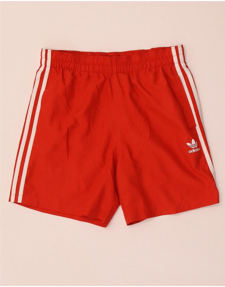 Adidas Mens Sport Shorts Small Red Polyester