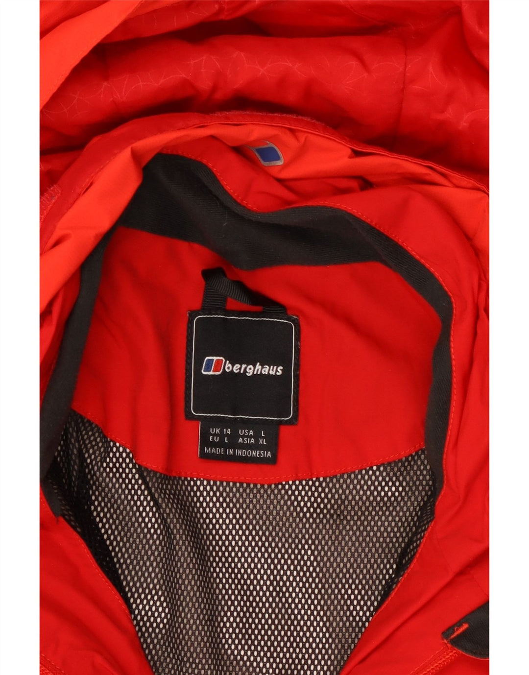 BERGHAUS Ženska Gore-Tex kišna jakna s kapuljačom UK 14 Large Red Polyamide