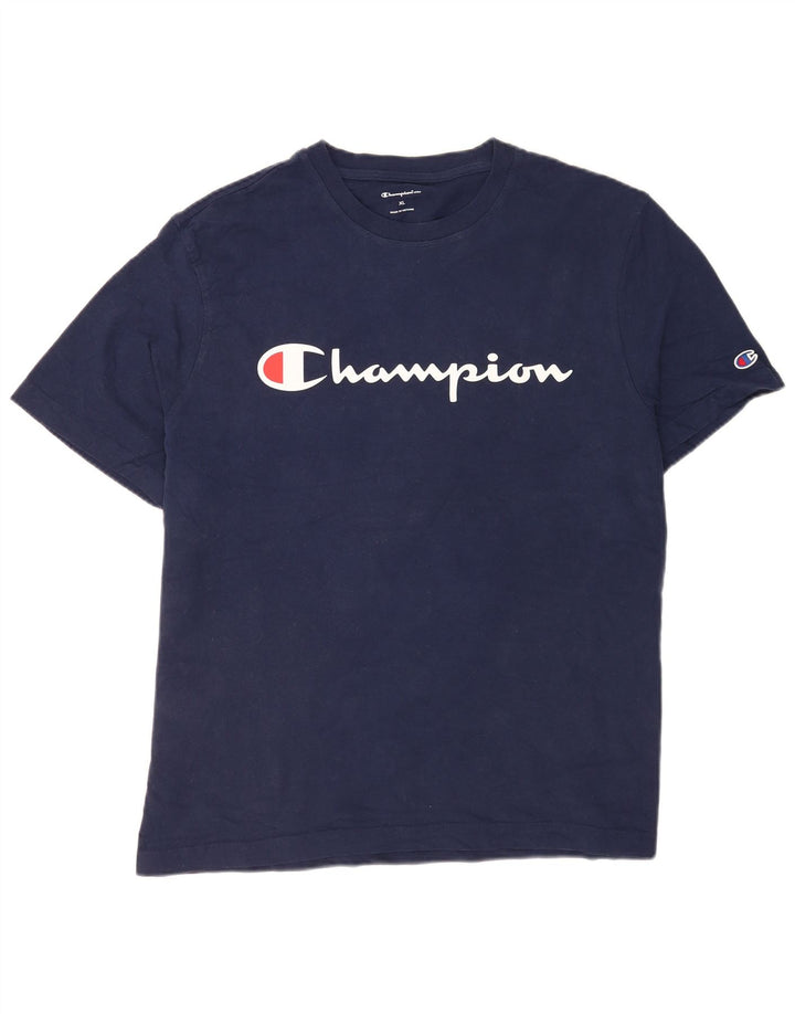 Champion Top XL majica s grafičkim motivima tamnoplava