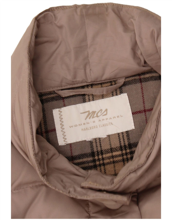 MARLBORO CLASSICS Ženska podstavljena jakna UK 16 Large Beige